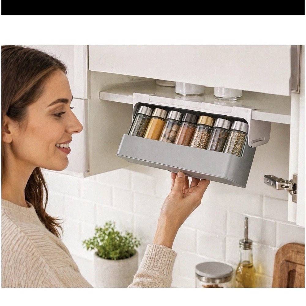 Joseph Joseph CupboardStore Under-Shelf Spice Rack 85147 No Jars